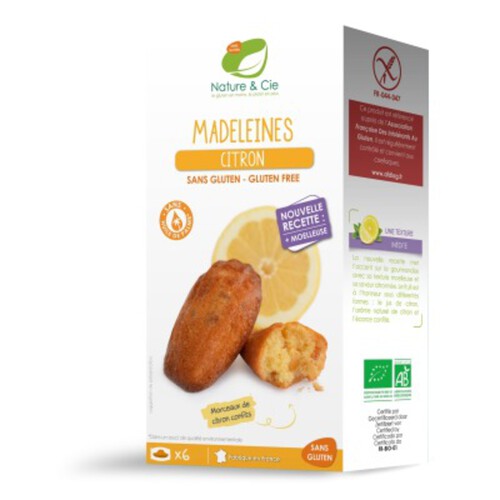 Nature Et Compagnie Madeleines Au Citron Sans Gluten 150G Bio
