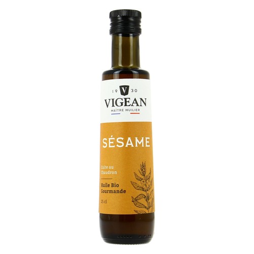 Vigean Huile De Sésame Gourmande À L'Ancienne Bio 25cl