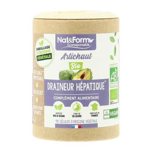 Nat & Form Artichaut Bio  90gélules