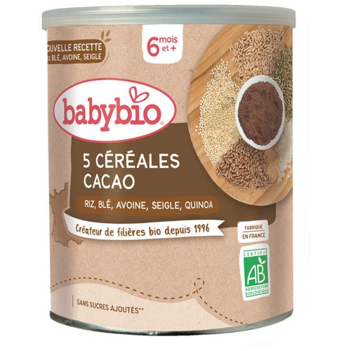 Babybio Céréales Cacao Et Quinoa Des 8M Bio
