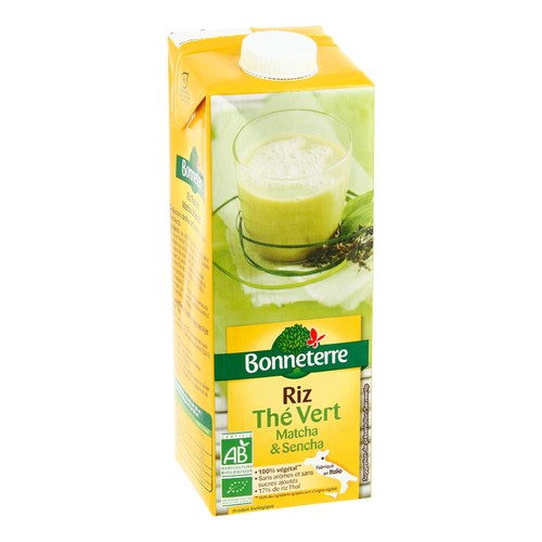 Bonneterre Boisson Au Riz Thé Vert Matcha & Sencha Bio 1L