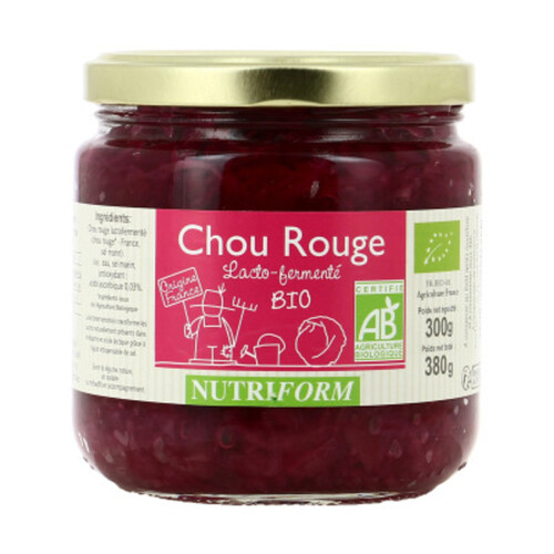 Nutriform Chou Rouge Lacto-Fermenté Bio 300g