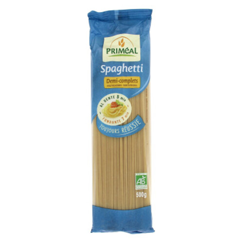 Priméal Spaghettis Demi-Complets Bio 500g