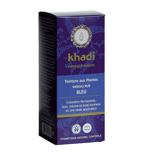 Khadi Teinture aux Plantes Indigo Pur Bleu 100g