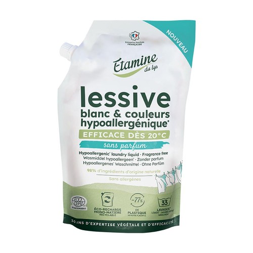 Etamine du Lys Doypack Lessive hypoallergénique sans parfum 1L