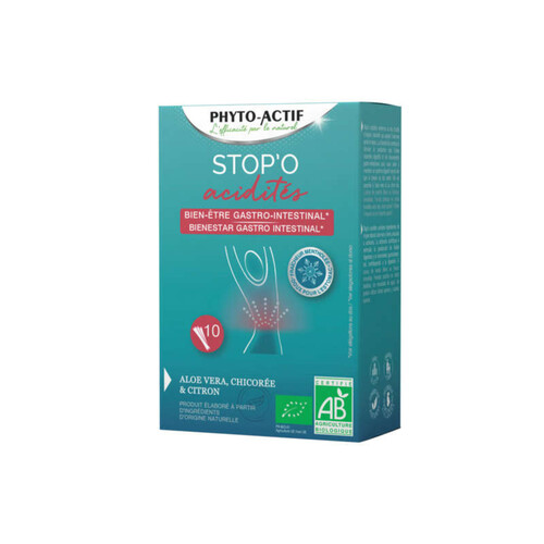 Phyto-Actif Stop'O Acidites Arome 10Sticks