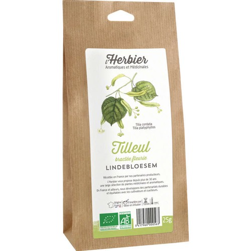 L'Herbier Tilleul Bractes Infusion Bio 25g