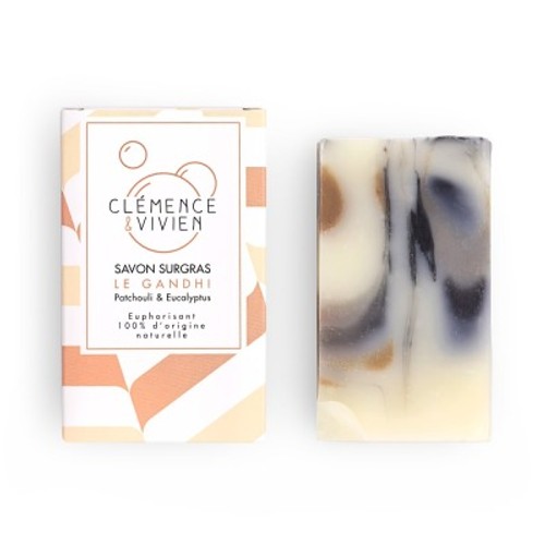 Clémence & Vivien Savon Surgras - Le Gandhi - Patchouli & Eucalyptus 100g