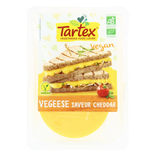 Tartex Vegeese Saveur Cheddar 160g