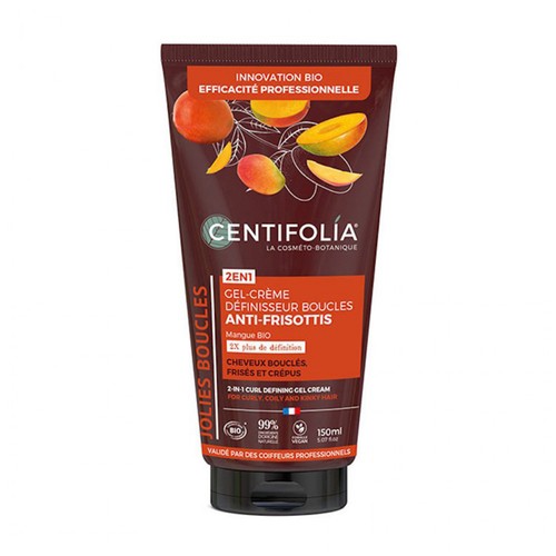 Centifolia Gel-Crème Définisseur Boucles Anti-Frisottis 2en1 Bio 150ml