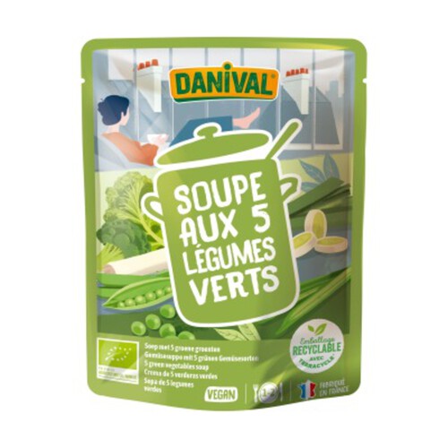 Danival Soupe Aux 5 Légumes Verts 50Cl Bio