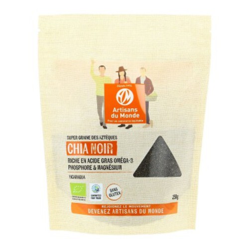 Artisans Du Monde Graines de Chia Noir 250g Bio