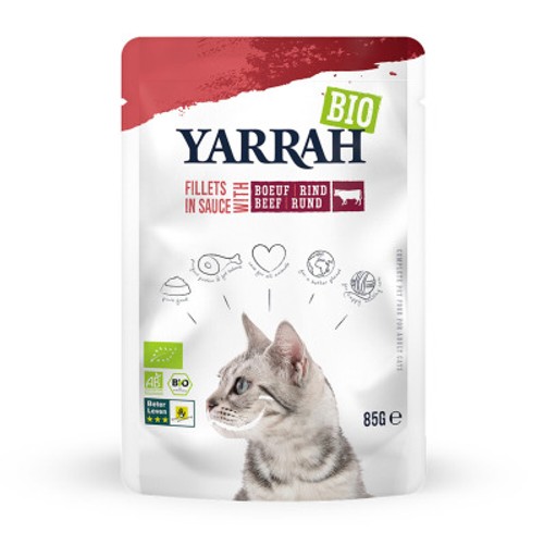 Yarrah Bio chat pochon boeuf 14x85g