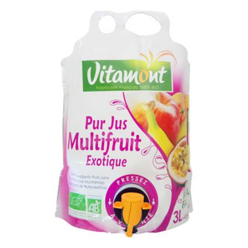 Vitamont Pack Jus Multifruits Format Familial 3L