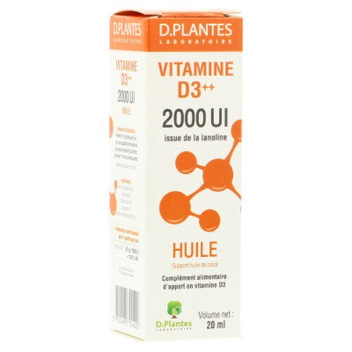 D.Plantes Vitamine D3 200Ui Huile 20Ml