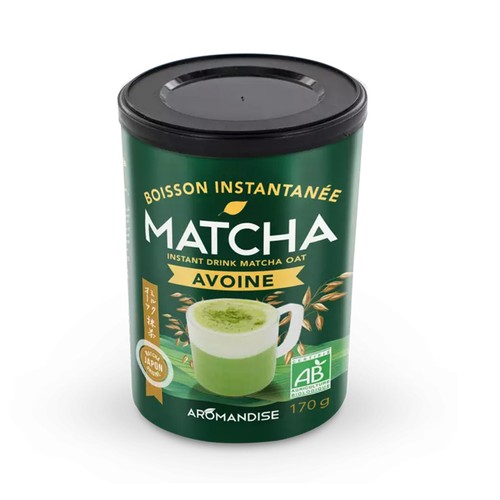 Aromandise Boisson Instantanée Matcha Avoine 170g