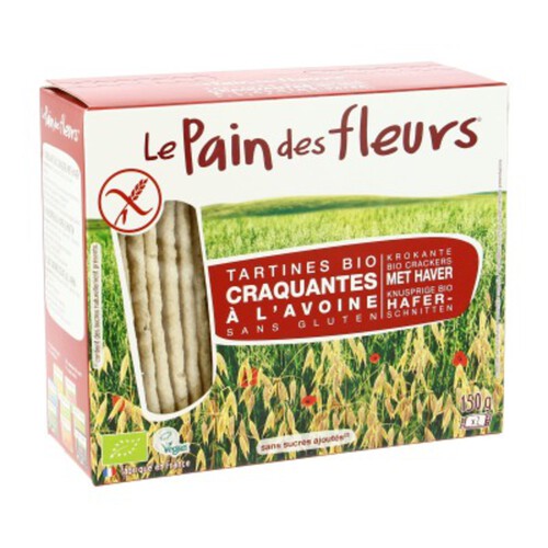 Le Pain Des Fleurs Tartines Craquantes À L'Avoine Sans Gluten 150G Bio