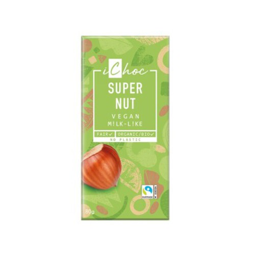 Ichoc Chocolat au Lait Supernut Vegan 80g