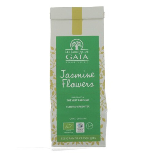 Les Jardins de Gaia Thé Vert Parfumé Jasmin Bio 100g
