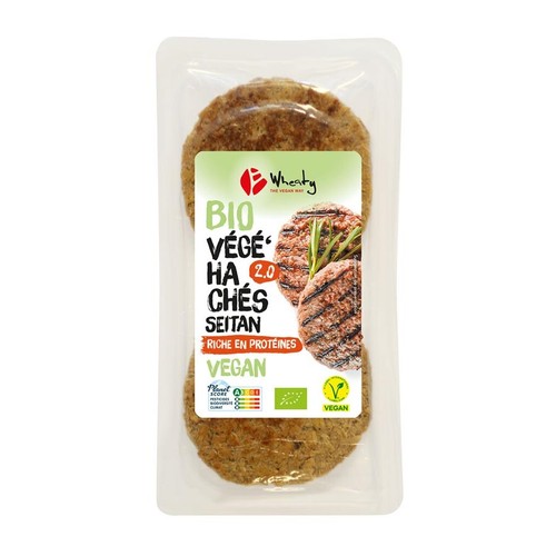 Wheaty Végé Haches Seitan Riche eb protéine 180g