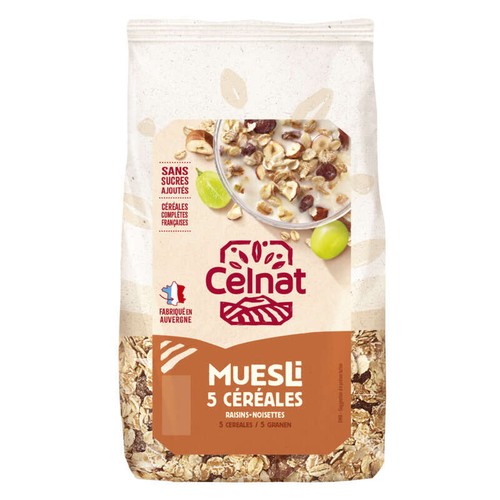 Celnat Muesli 5 Céréales 500g
