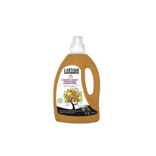 L’Artisan Savonnier Lessive Liquide Concentré Savon Noir 1,5L