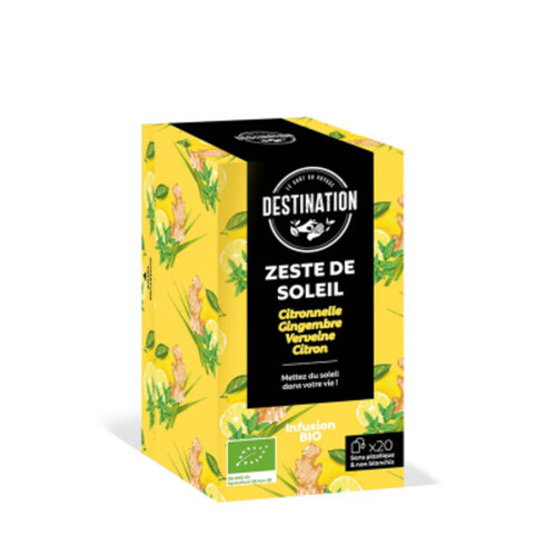 Destination Thé Infusion Citronnelle gingembre verveine &citron 50g