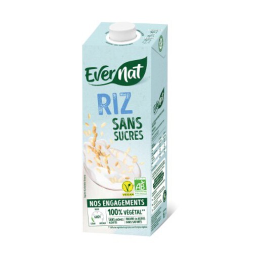 Evernat Douceur Riz Sans Sucres 1L