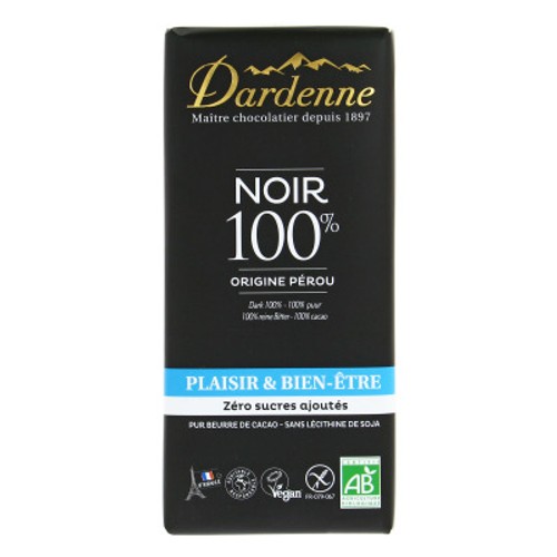 Dardenne Chocolat Noir Sans Sucres Sans Gluten 70G Bio