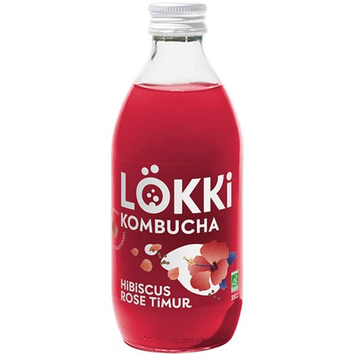Lökki Kombucha Hibiscus Rose Timur 33cl