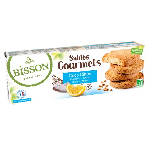 Bisson Sablés Gourmets Coco Citron 150g