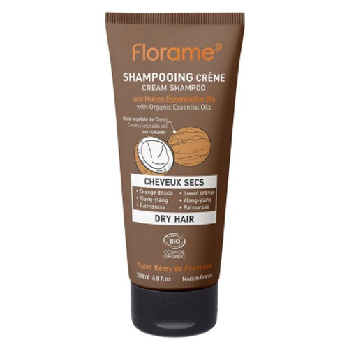 Florame shampooing crème bio cheveux secs 200ml