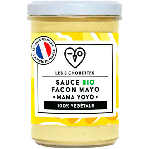 Les 3 Chouettes Sauce Bio Façon Mayonnaise Mama Yoyo Végétale 200g