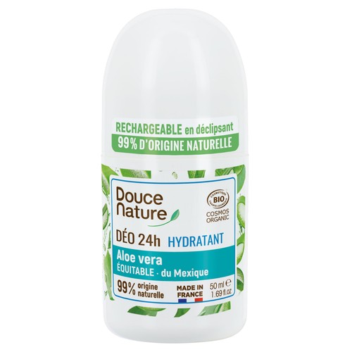 Douce Nature Déodorant 24H à Bille Rechargeable Aloe Vera du Mexique 50ml