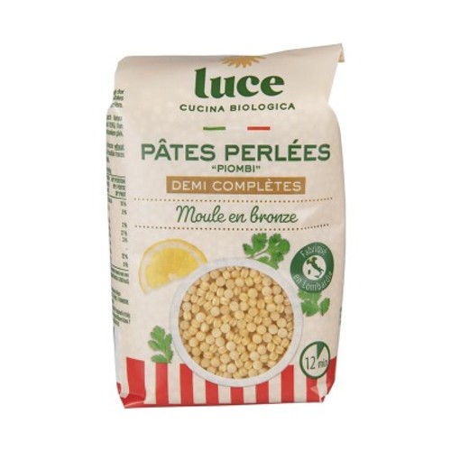 Luce Pâtes perlées demi-complètes Bio 500g