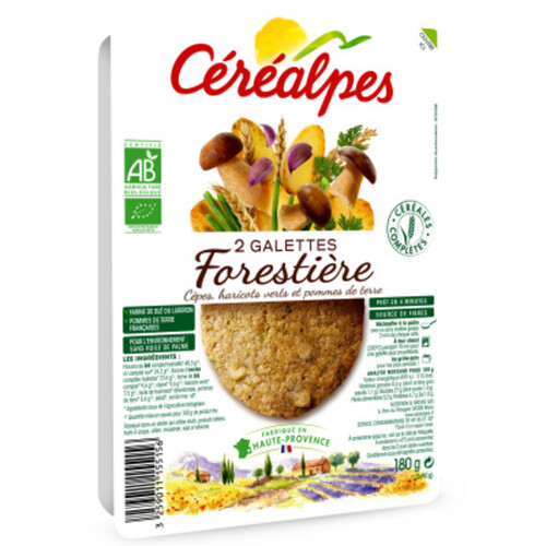 Cerealpes Galettes Forestières Cèpes & Pommes De Terre 2X90G Bio