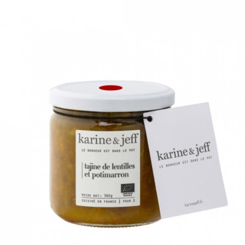 Karine & Jeff Tajine De Lentilles Et Potimarron Bio 380g