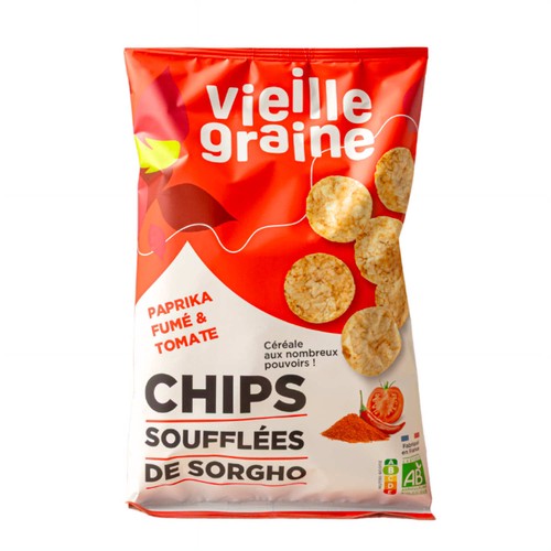 Vieille Graine Chips soufflées sorgho paprika et tomate 60g