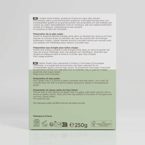 Cattier Argile verte ultra ventilée 250g