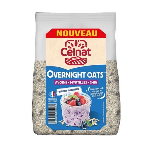Celnat Overnight Oat Myrtilles Bio 300g