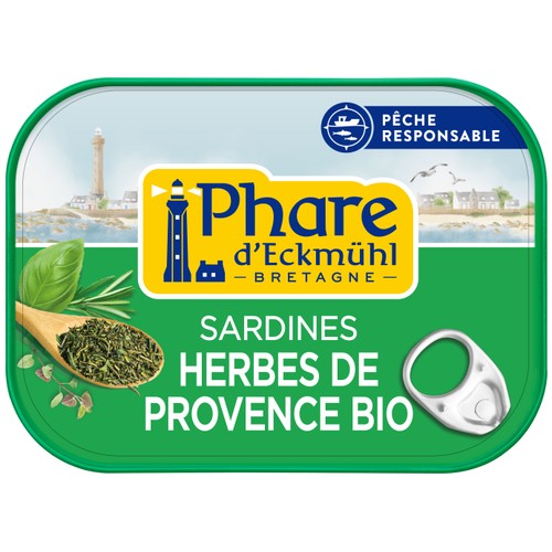 Phare d'Eckmühl sardines herbes de Provence 135g