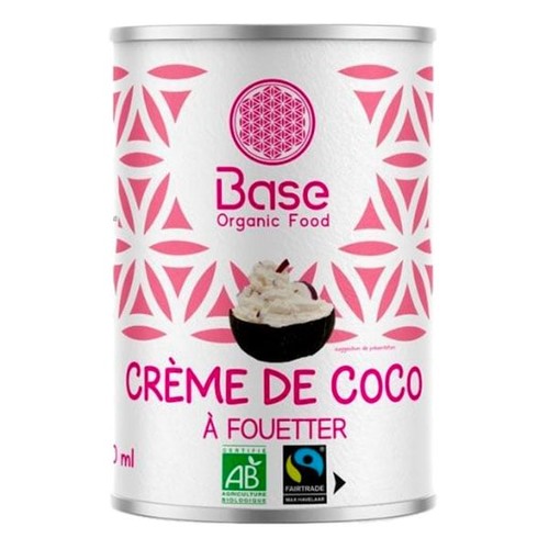 Base Organic Food Crème Coco à Fouetter Bio 400ml