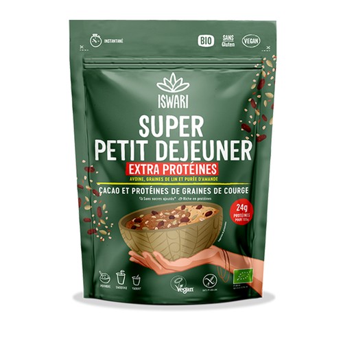 Iswari Café Super Petit-Déjeuner Extra Protéines 360g