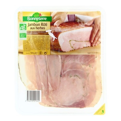 Bonneterre Jambon Rôti Aux Herbes Bio 100g