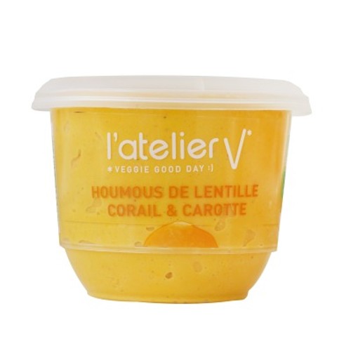 L'Atelier V Houmous de Lentilles Corail Bio 150g