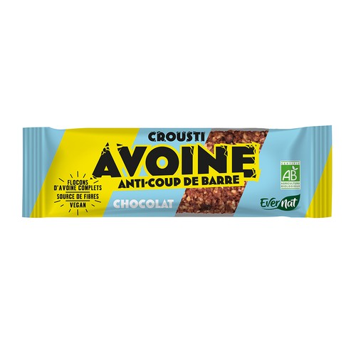 Evernat Barre Crousti Avoine Chocolat Anti Coup de Barre 50g