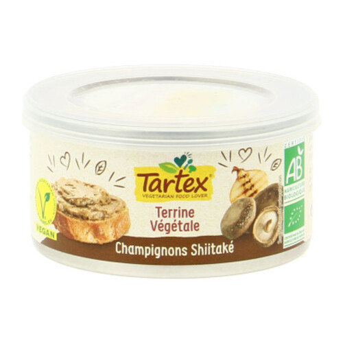 Tartex Terrine Végétale Champignons Shiitaké Bio 125g