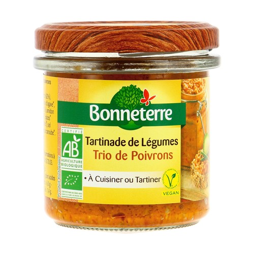Bonneterre Tartinade Trio de Poivrons Bio 135g