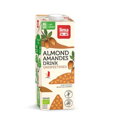Lima Boisson à l'Amande Sans Sucres BIO Vegan 1l