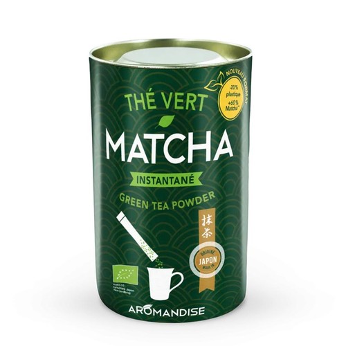 Aromandise Thé vert matcha en sticks Bio 20x1g
